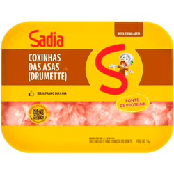 COXINHA ASA FRANGO SADIA BANDEJA 1KG